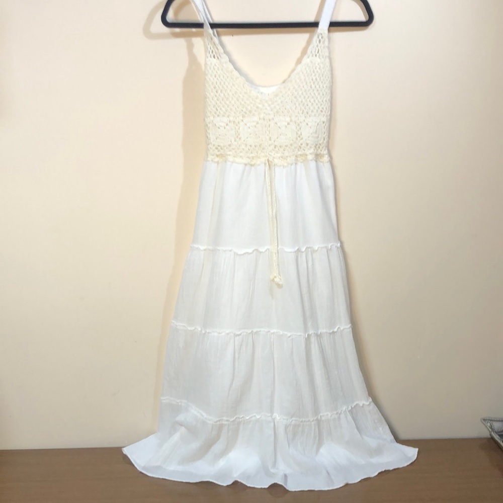 Crochet White Beach Travel Dress